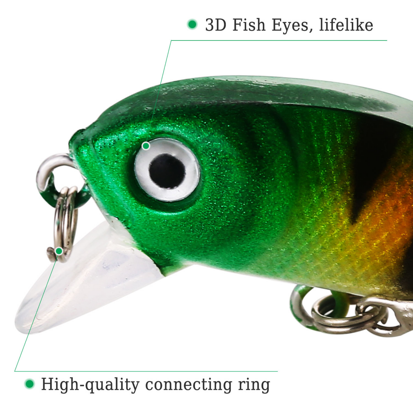 Fishing Bait Set 4PCS Wobbler Anti-corrosion Fishing Tackles De Pesca