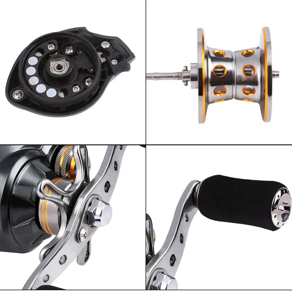 Lure Carbon Spinning Lure Rod and Casting Fishing Reel Sets Pesca