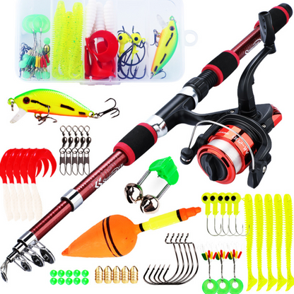 Spinning Fishing Rod and Reel Combo1.8M Full Fishing Kit