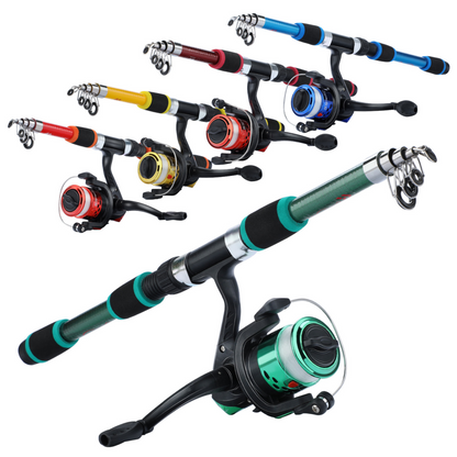 Spinning Fishing Rod and Reel Combo1.8M Full Fishing Kit