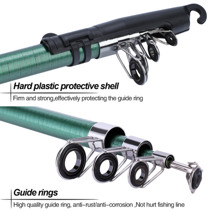 Spinning Fishing Rod and Reel Combo1.8M Full Fishing Kit