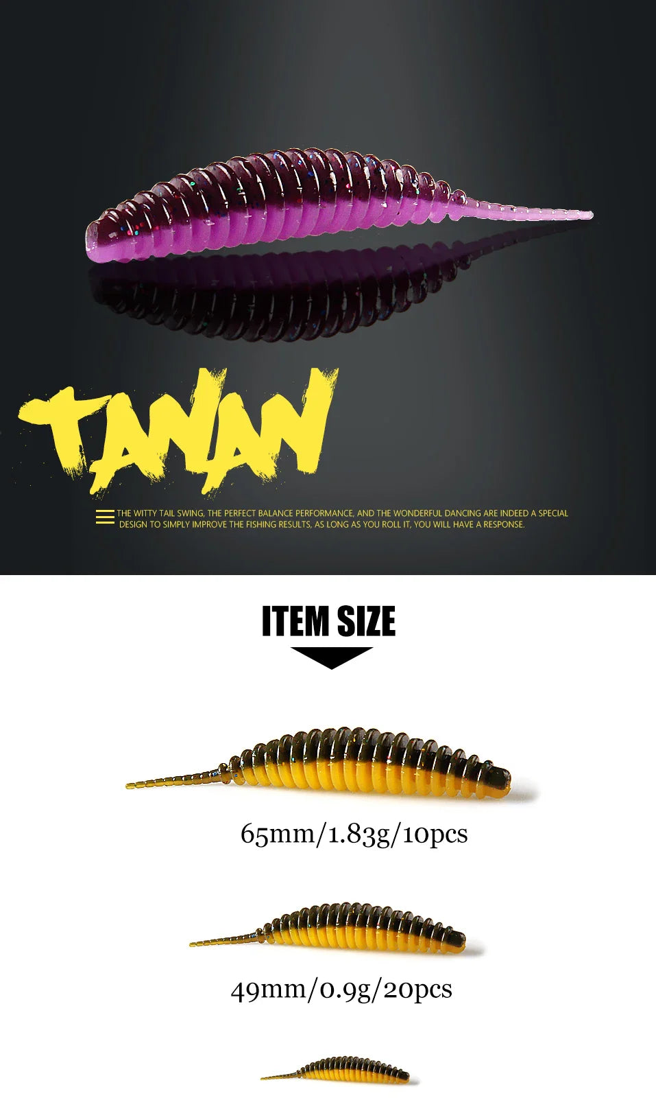 Supercontinent soft worm bait – artificial lure for carp bass, PVA-compatible