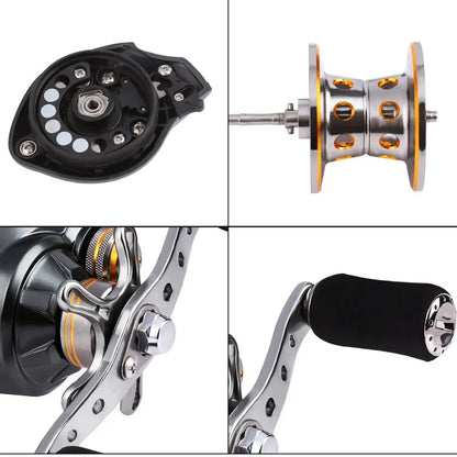 Lure Carbon Spinning Lure Rod and Casting Fishing Reel Sets Pesca
