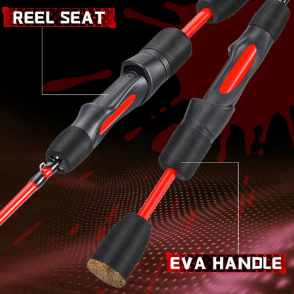 Ice Fishing Rod EVA Non-slip Handle, River Shrimp Carp Fishing Pole