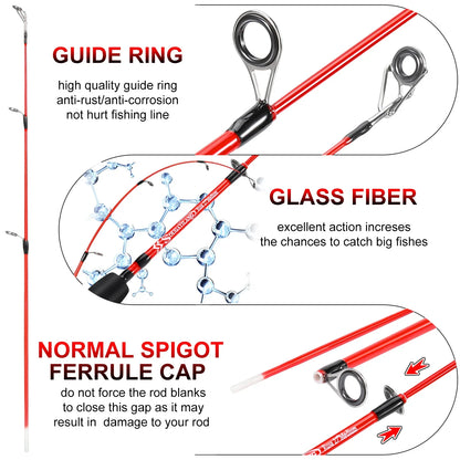 Ice Fishing Rod EVA Non-slip Handle, River Shrimp Carp Fishing Pole