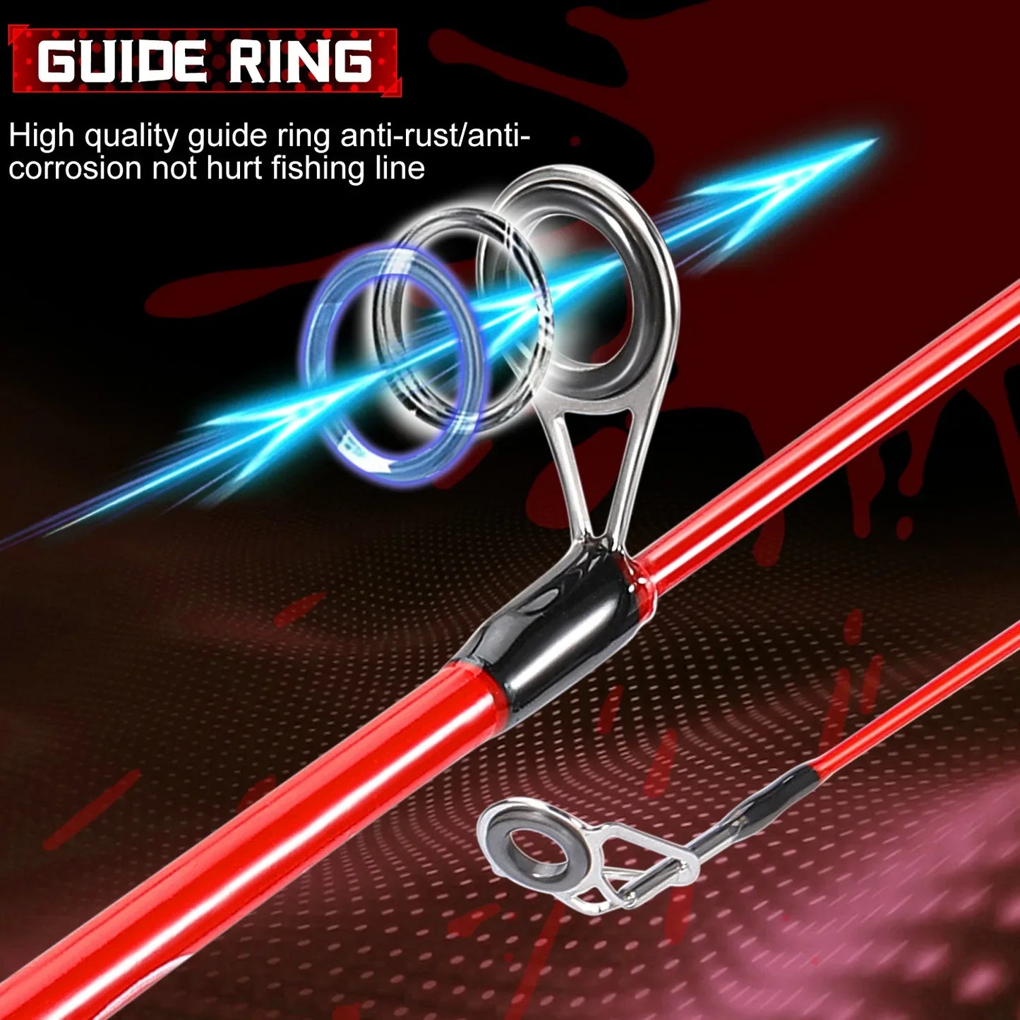 Ice Fishing Rod EVA Non-slip Handle, River Shrimp Carp Fishing Pole