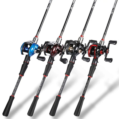 Fishing Full Combo 1.8-2.1m Carbon Fiber Baitcasting Rod